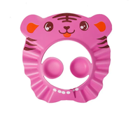 Daszek / Rondo Kąpielowe do Mycia Głowy Dzieci - Różowy Tygrysek