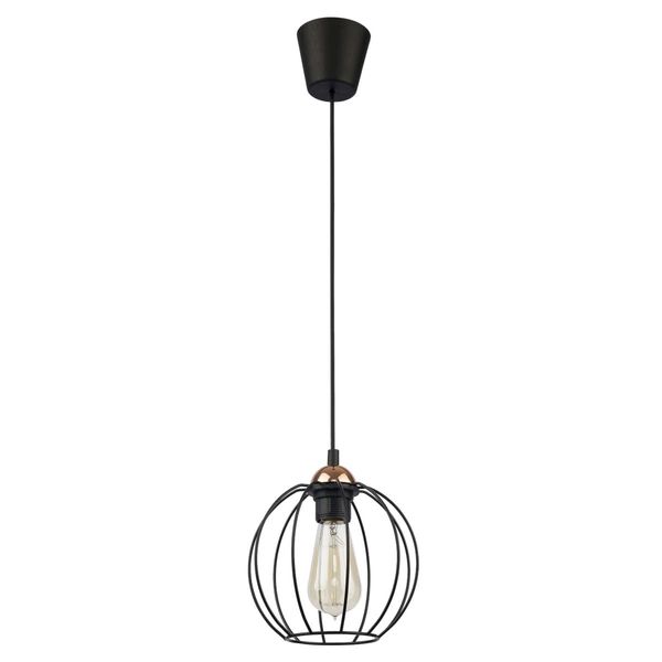Okrągła lampa wisząca Galaxy 1644 TK Lighting industrialna czarna miedziana zdjęcie 2