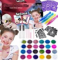 TATUAŻE BROKATOWE DLA DZIECI PISAKI DUŻY ZESTAW