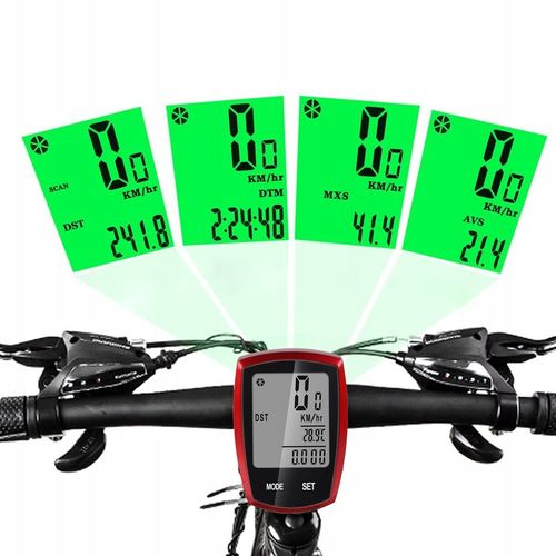 Licznik rowerowy bezprzewodowy termometr tryb noc PRĘDKOŚCIOMIERZ LCD PRO na Arena.pl