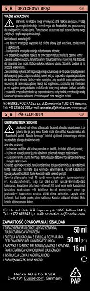 SYOSS PERMANENT COLOR FARBA DO WŁOSÓW TRWAŁA NR 5_8 ORZECHOWY BRĄZ 1 SZT zdjęcie 5
