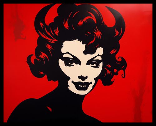 Plakat 50x40cm Czerwona Diablica na Arena.pl