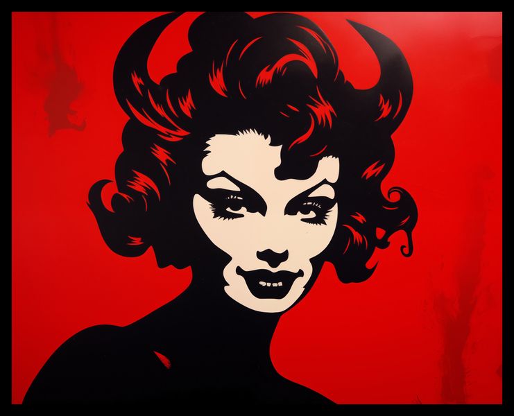 Plakat 50x40cm Czerwona Diablica zdjęcie 2