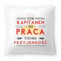 Poduszka Dla Kapitana Na Urodziny Imieniny Prezent Z Nadrukiem Ze Zdjęciem