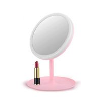 lusterko simple stojące różowe l4r