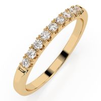 pierścionek z żółtego złota 585 z diamentem (brylantem) 0,18 ct lab