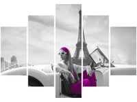 105CM 150CM OBRAZ 5 ELEM FIOLETOWA KREACJA DRUK