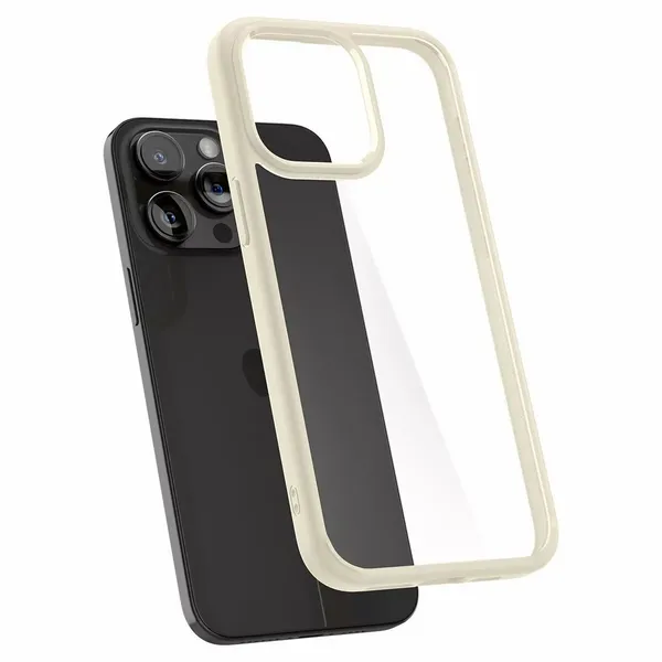 Etui Spigen Ultra Hybrid do iPhone 15 Pro Max - beżowe zdjęcie 1