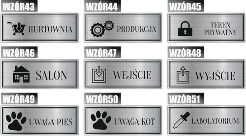 Tabliczka piktogram Grawerowana Informacyjna na Arena.pl