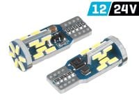 Żarówka VISION W5W (T10) 12/24V 30x 4014 SMD LED, CANBUS, biała, 2 szt