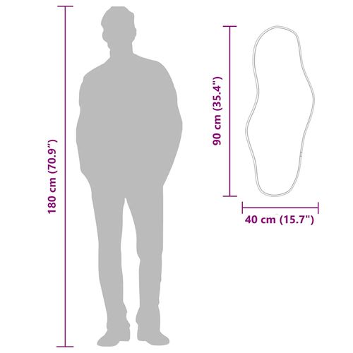 Lustro ścienne, złote, 90x40 cm na Arena.pl