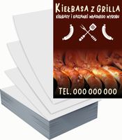 Ulotki A5 reklamowe firmowe 5000szt projekt w cenie KIEŁBASA Z GRILLA