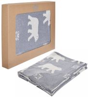 Koc w niedźwiedzie dwustronny 125x150 cm