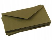 Koperty kolorowe khaki 120g DL-500 sztuk KARTON