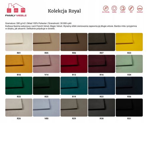 Duża pufa puf siedzisko  Alicja Family Meble pojemnik bonell zielona na Arena.pl