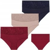 Majtki Damskie Figi Maxi Bikini Plus Size z Koronką MORAJ - 10XL