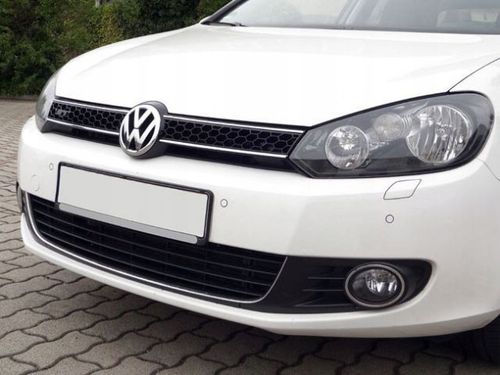 VW GOLF VI - Listwy na Zderzak CHROM GRILL Atrapa na Arena.pl
