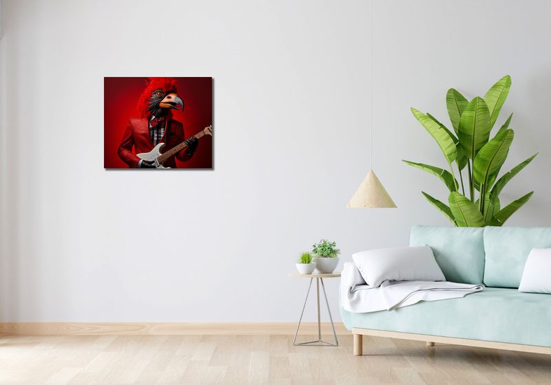 Obraz 60x50cm Zwierzęcy Rock'n'Roll zdjęcie 2