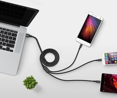 KABEL ŁADOWARKA 3w1 IPHONE / MICRO USB / TYP-C na Arena.pl