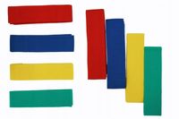 Szarfy gimnastyczne parciane 120cm -komplet 20 szt