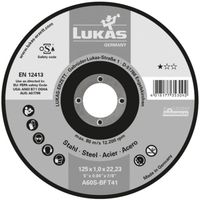 TARCZA PŁASKA T1A 125*1.6*22 A46T-BF PREMIUMFLEX - T1A 125 1.6R