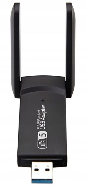 KARTA SIECIOWA WIFI ADAPTER USB 3.0 1300 Mbps 5ghz 2 TRYBY SYMULACJA AP zdjęcie 2