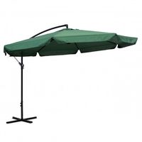 PARASOL OGRODOWY MULTIGARDEN 350 CM STALOWY ZIELONY POLIESTER