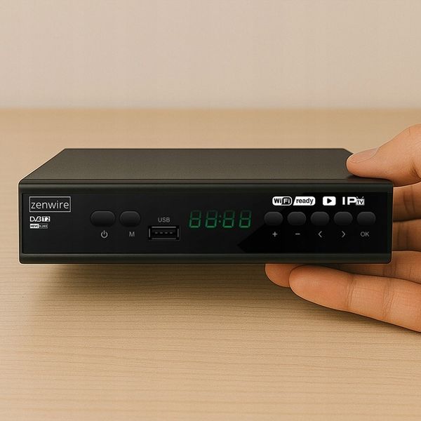Tuner Dekoder Satelitarny DVB-T2 HEVC H.265 Full HD Telewizji zdjęcie 14