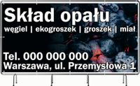 BANER REKLAMOWY OCZKOWANY 100x50cm duży wybór wzorów SKAD OPAŁU