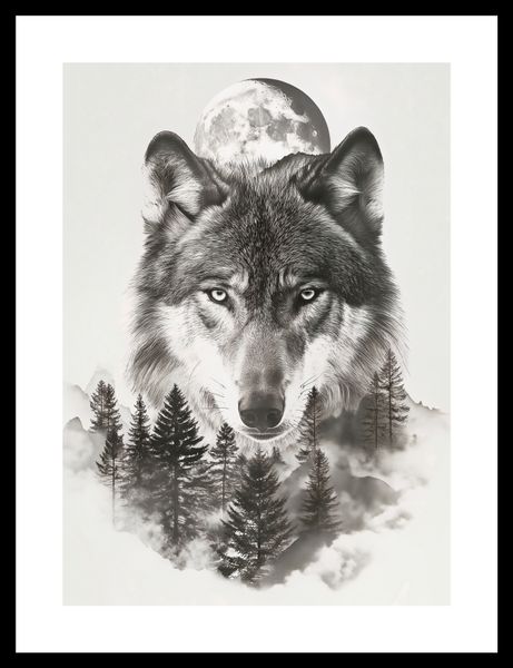 Plakat 25x35cm Wilczy Duch Lasu zdjęcie 3