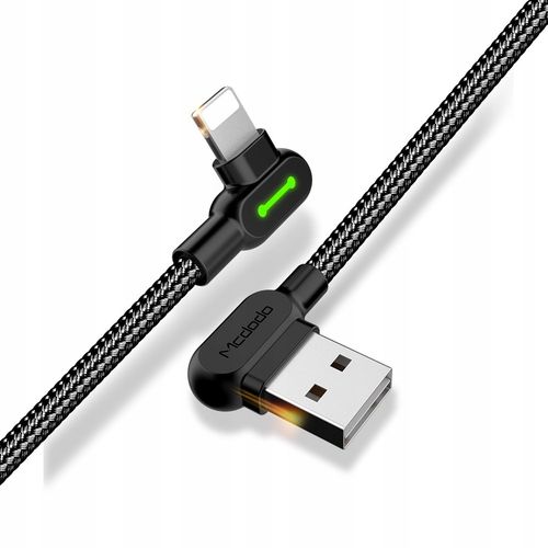mcdodo kabel kątowy 90° lightning dwustronny do iphone 11 12 13 14 na Arena.pl