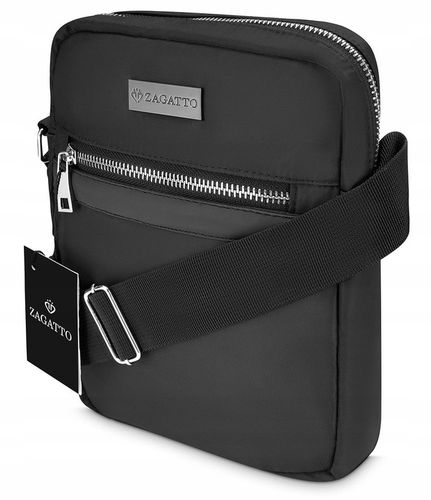 Saszetka męska na ramię mała torba sportowa do pracy czarna lekka na Arena.pl