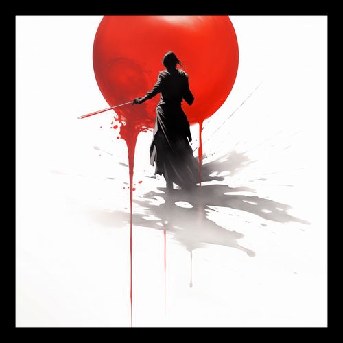 Plakat 20x20cm Samotny Samuraj na Arena.pl