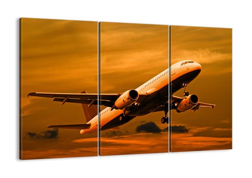 Obraz Na Płótnie - Samolot Start - 165X110 Cm - Ce165X110-0368 na Arena.pl