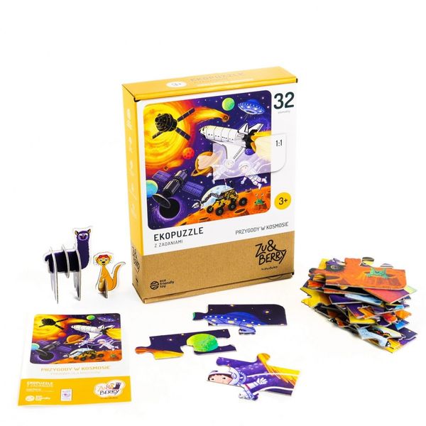 Puzzle 32 elementy Przygody w kosmosie zdjęcie 1