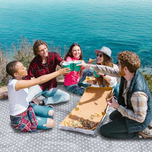 Koc piknikowy 200x200 groszki na Arena.pl