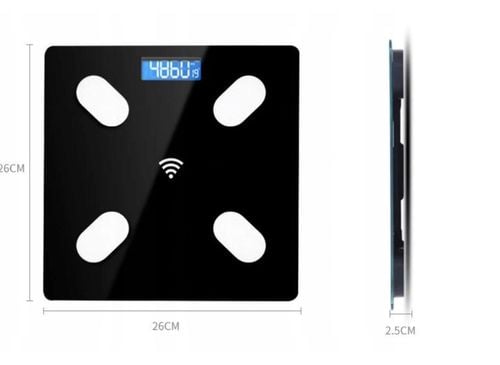 ANALITYCZNA WAGA ŁAZIENKOWA SMART 26w1 BMI+STOLNICA SILIKONOWA 40x50 na Arena.pl