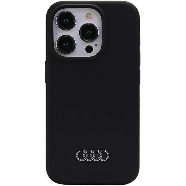 Etui Audi Silicone Case do iPhone 15 Pro Max - czarne zdjęcie 1