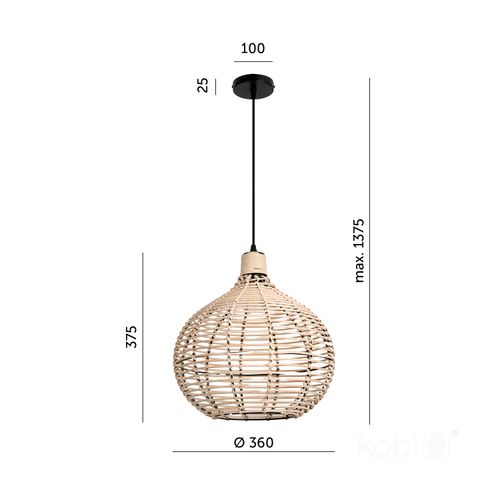 lampa sufitowa boho reddi 1xe27 kobi na Arena.pl