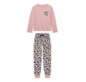 Piżama dziewczęca dziecięca różowa 98-104 bawełniana