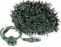 LAMPKI CHOINKOWE 1000 LED NIEBIESKI STAŁE + FLASH ZEWNĘTRZNE