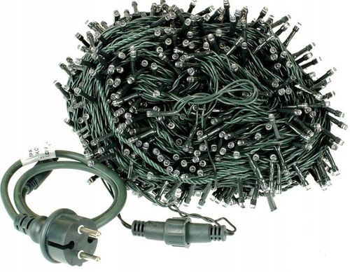 LAMPKI CHOINKOWE 1000 LED NIEBIESKI STAŁE + FLASH ZEWNĘTRZNE na Arena.pl