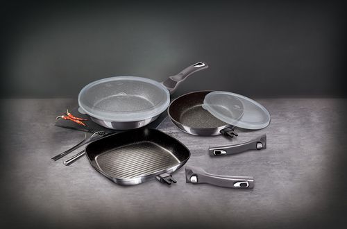 zestaw 3 patelni granitowych berlingerhaus bh-7048 na Arena.pl