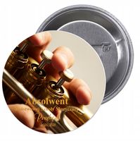 Przypinki buttony TANIO ABSOLWENT SZKOŁY MUZYCZNEJ