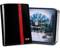 skórzany portfel męski na karty — peterson