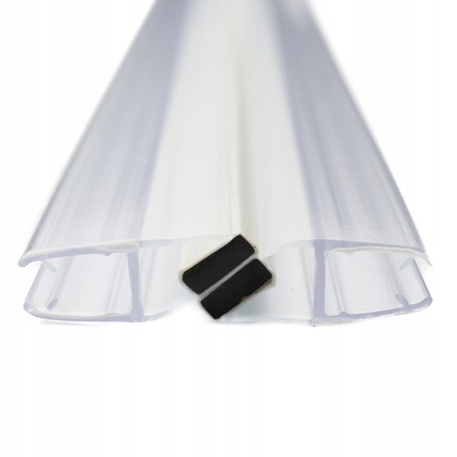 2x USZCZELKA DO KABINY PRYSZNICOWEJ MAGNETYCZNA 45° 90° SZYBA 5 6MM 185CM na Arena.pl