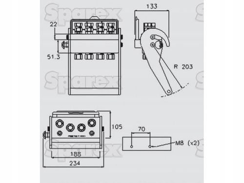 Multizłącze Hydr. Gniazdo Gwint Żeński x 1/2'' BSP na Arena.pl