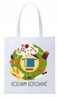 Dla Kucharza Kucharki Torba Eco Biała Shopper Z Nadrukiem Ze Zdjęciem