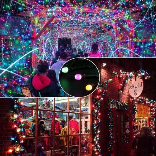 LAMPKI CHOINKOWE 1000 LED STAŁE + FLASH ZEWNĘTRZNE BŁYSK IP44 MULTIKOLOR na Arena.pl