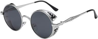 Okulary Lenonki Okrągłe Metalowe Srebrne Wzór na Arena.pl